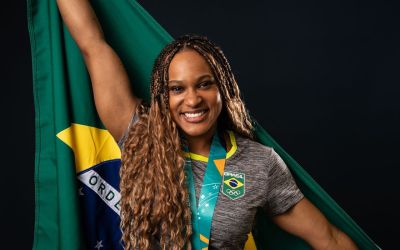 Rebeca Andrade é indicada ao Oscar do Esporte