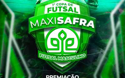 Inscrições abertas para a 1ª Copa de Futsal MaxiSafra Futsal Masculino com premiação de R$ 10 mil